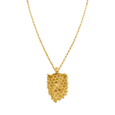 Yellow Diamond Lion Jesus Pendant in 14k Yellow Gold 1.16 Ctw